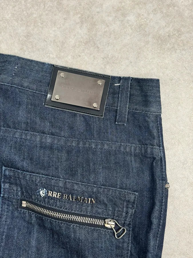 2010s Pierre Balmain Navy Brut Slim Denim Jeans zOxtQen 8