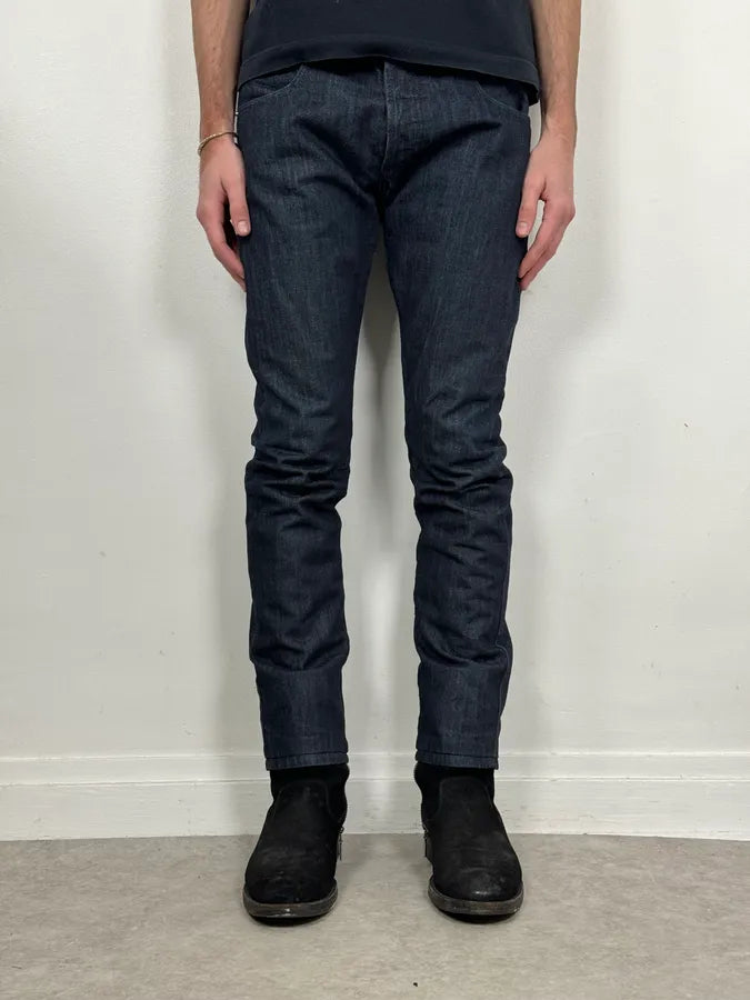 2010s Pierre Balmain Navy Brut Slim Denim Jeans zOxtQen 1