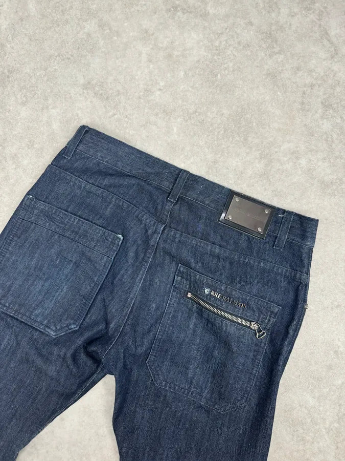 2010s Pierre Balmain Navy Brut Slim Denim Jeans zOxtQen 7