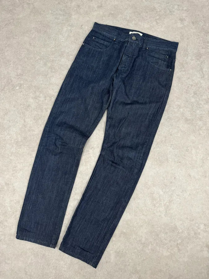 2010s Pierre Balmain Navy Brut Slim Denim Jeans zOxtQen 4
