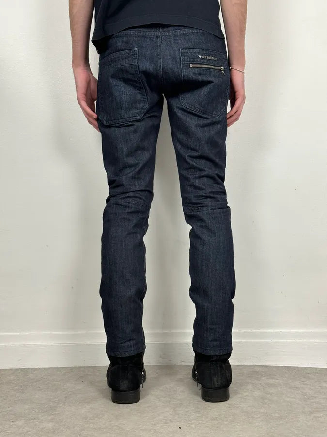 2010s Pierre Balmain Navy Brut Slim Denim Jeans zOxtQen 3
