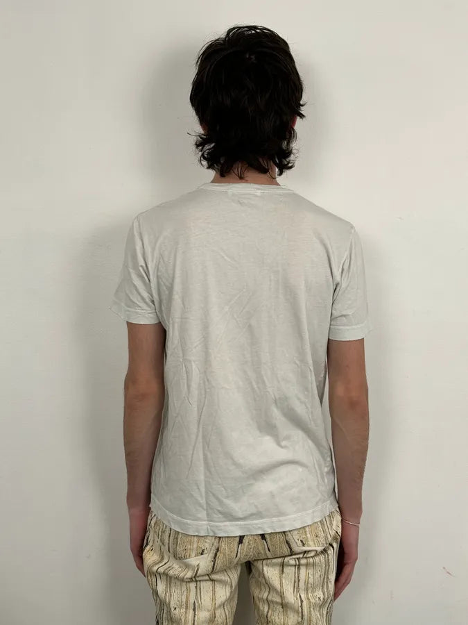 2010s Pierre Balmain White Signature Flag T-Shirt RZdVDRN 2