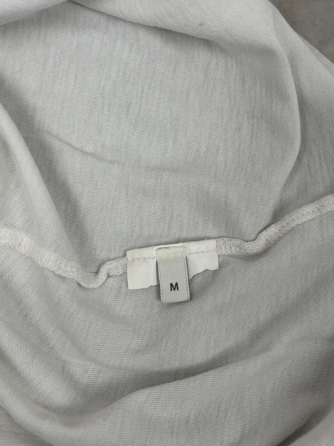 2010s Pierre Balmain White Signature Flag T-Shirt RZdVDRN 6