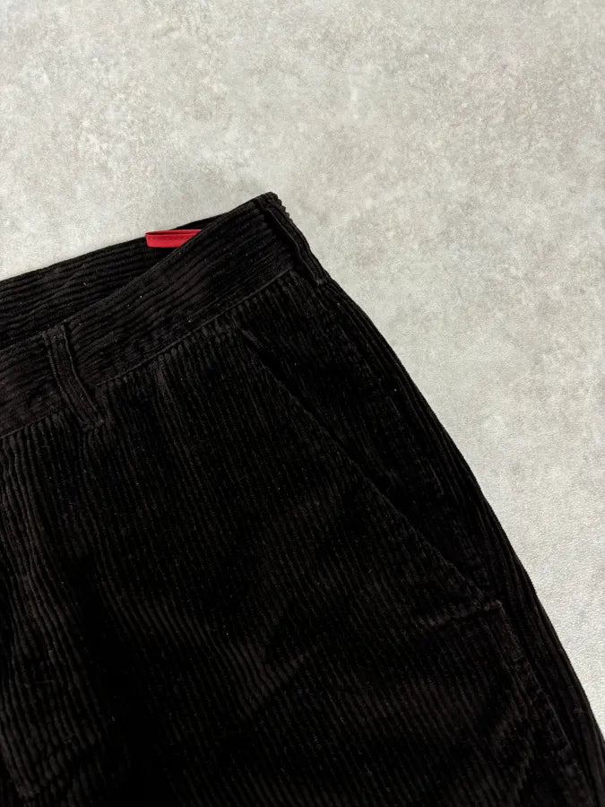 2010s Prada Dark Brown Cozy Velvet Pants dAtGqyE 5
