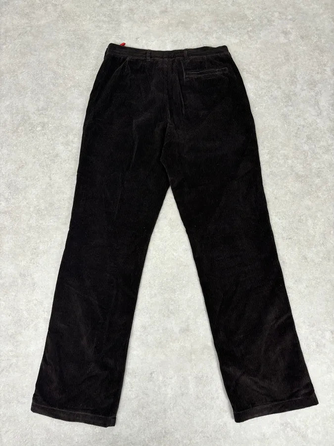 2010s Prada Dark Brown Cozy Velvet Pants dAtGqyE 6
