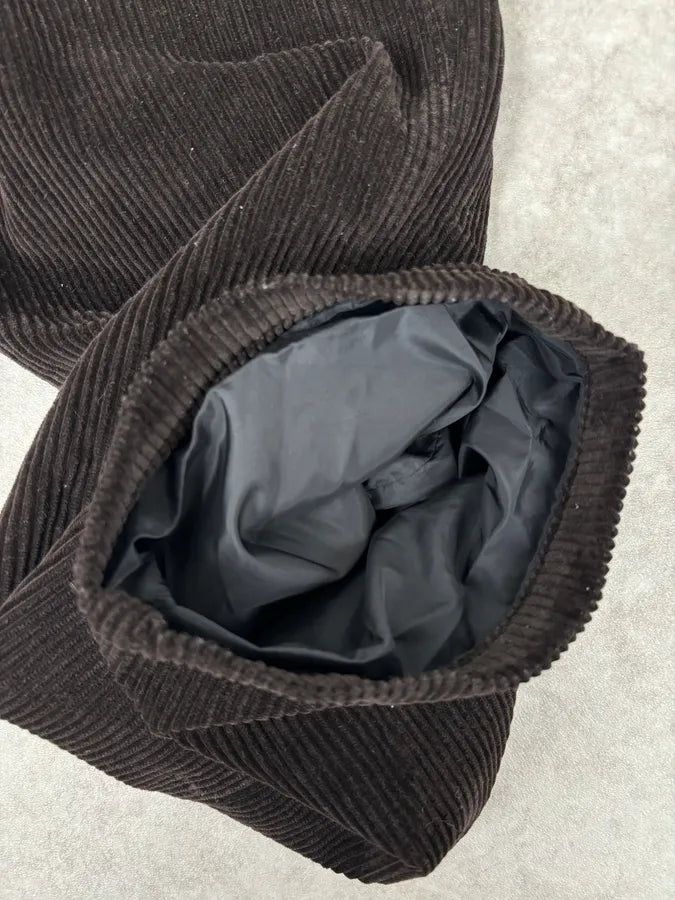 2010s Prada Dark Brown Cozy Velvet Pants dAtGqyE 10