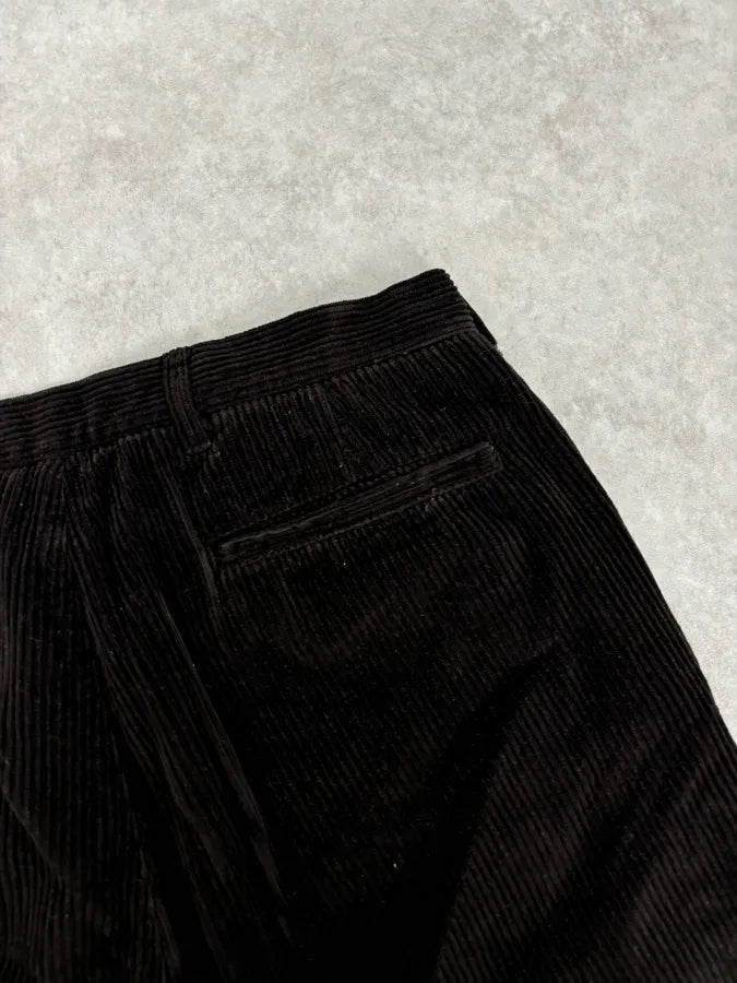 2010s Prada Dark Brown Cozy Velvet Pants dAtGqyE 7