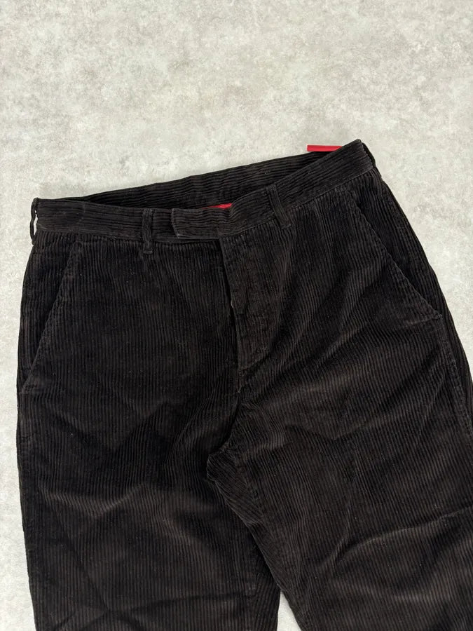 2010s Prada Dark Brown Cozy Velvet Pants dAtGqyE 4