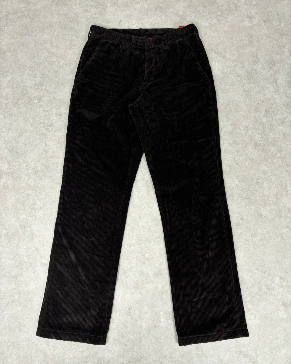 2010s Prada Dark Brown Cozy Velvet Pants dAtGqyE 0