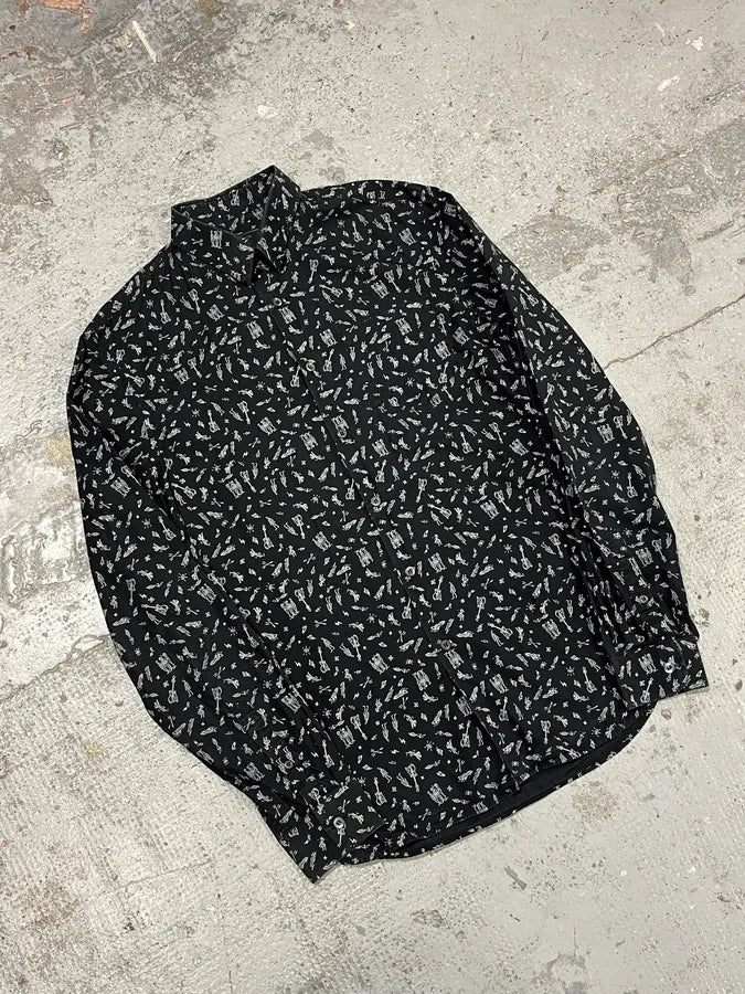 2010s Prada Black Mafia Relaxed Shirt xYcegDq 3