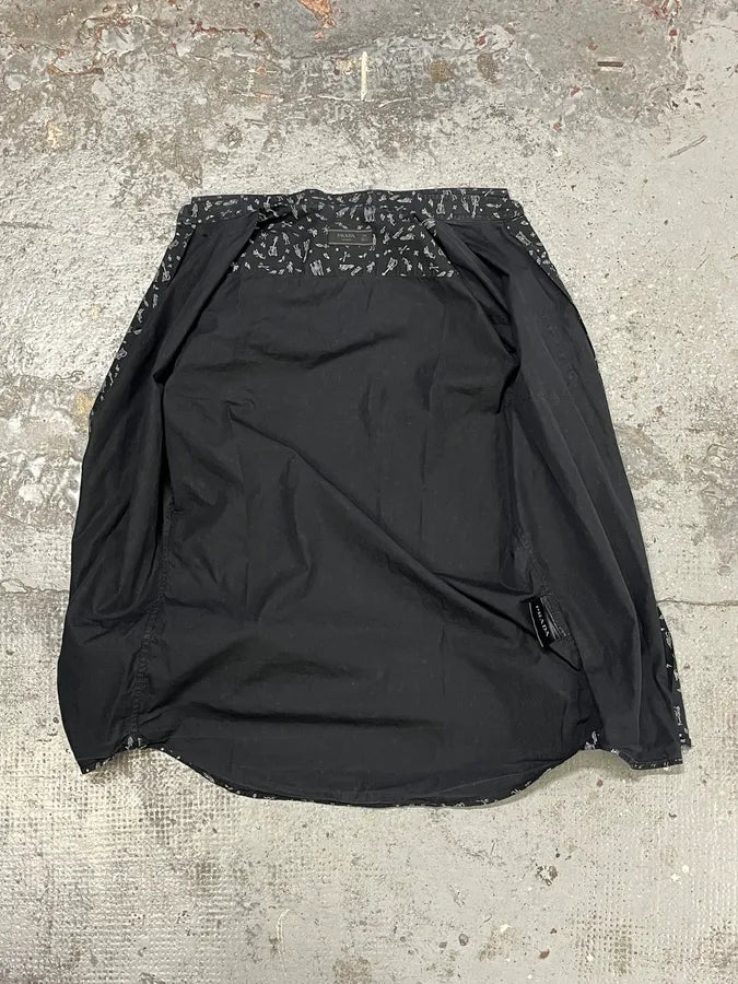 2010s Prada Black Mafia Relaxed Shirt xYcegDq 6