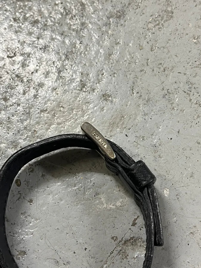 2010s Prada Black Minimalist Leather Bracelet AzhIWSl 4