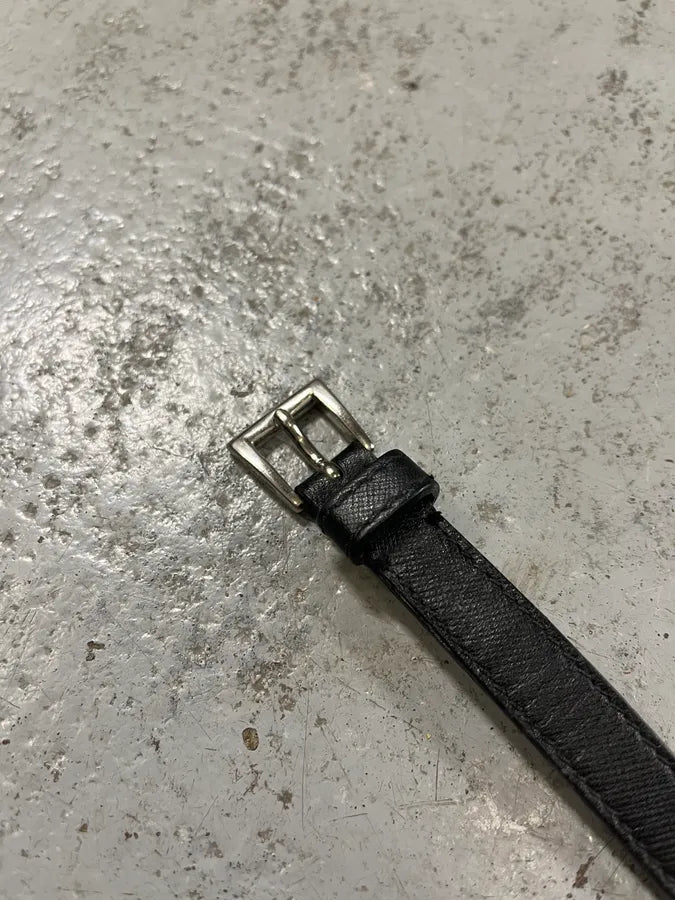 2010s Prada Black Minimalist Leather Bracelet AzhIWSl 6