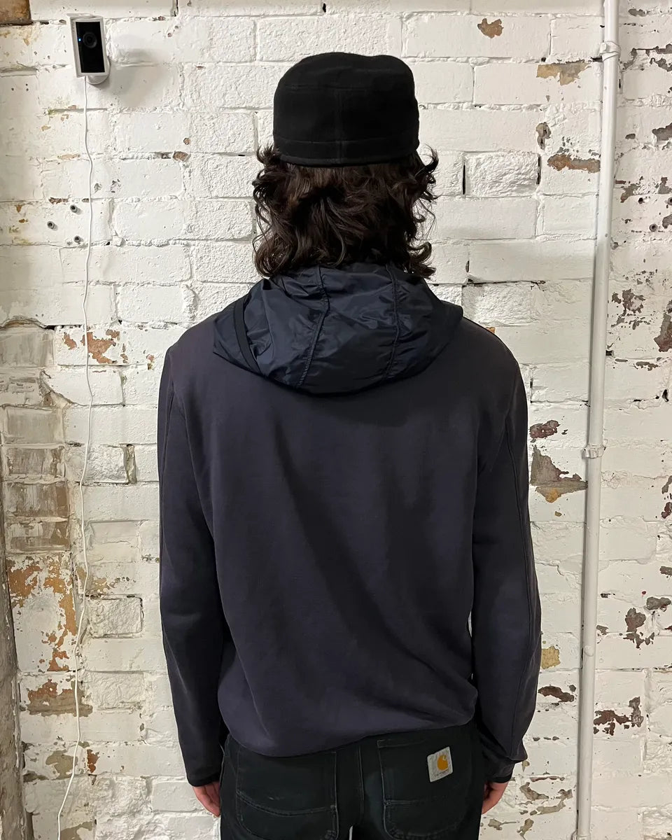 2010s Prada Linea Rossa Hybrid Navy Zip-Up Hoodie SeAyLyL 2
