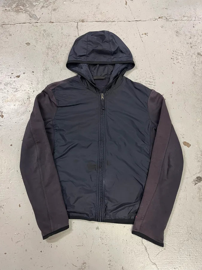2010s Prada Linea Rossa Hybrid Navy Zip-Up Hoodie SeAyLyL 3