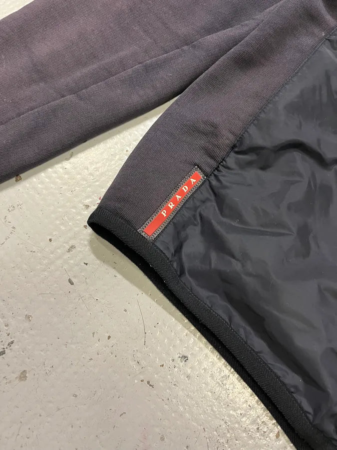 2010s Prada Linea Rossa Hybrid Navy Zip-Up Hoodie SeAyLyL 4