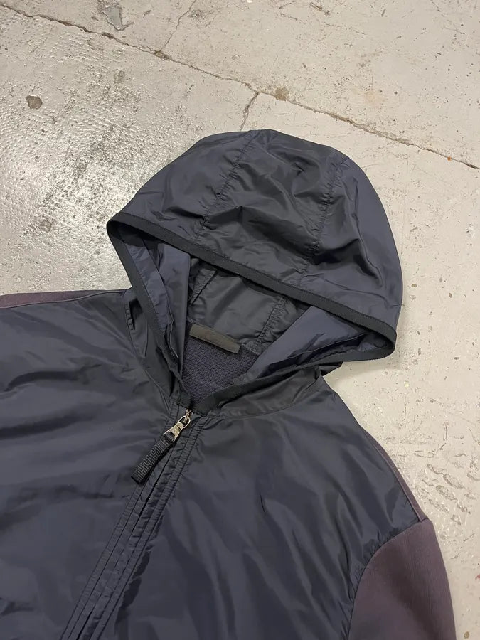 2010s Prada Linea Rossa Hybrid Navy Zip-Up Hoodie SeAyLyL 5