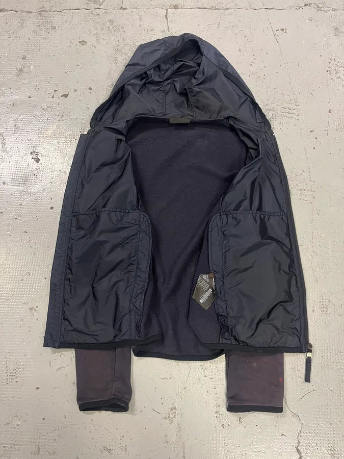2010s Prada Linea Rossa Hybrid Navy Zip-Up Hoodie SeAyLyL 8