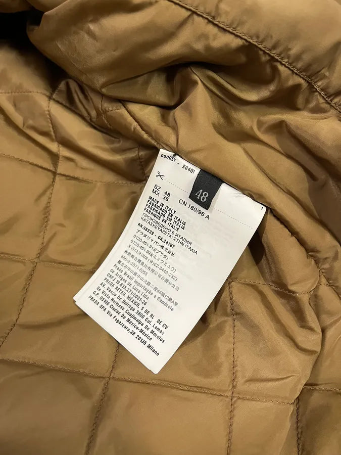 2010s Prada Wool Checkered Detachable Colar Jacket lzqTulL 11