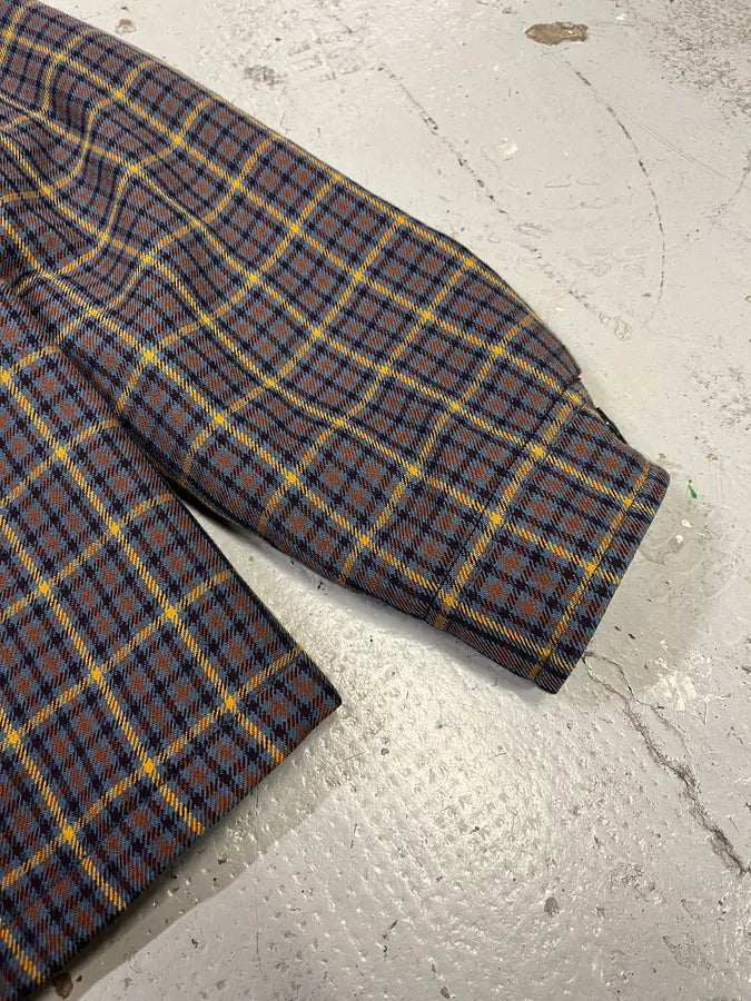 2010s Prada Wool Checkered Detachable Colar Jacket lzqTulL 6