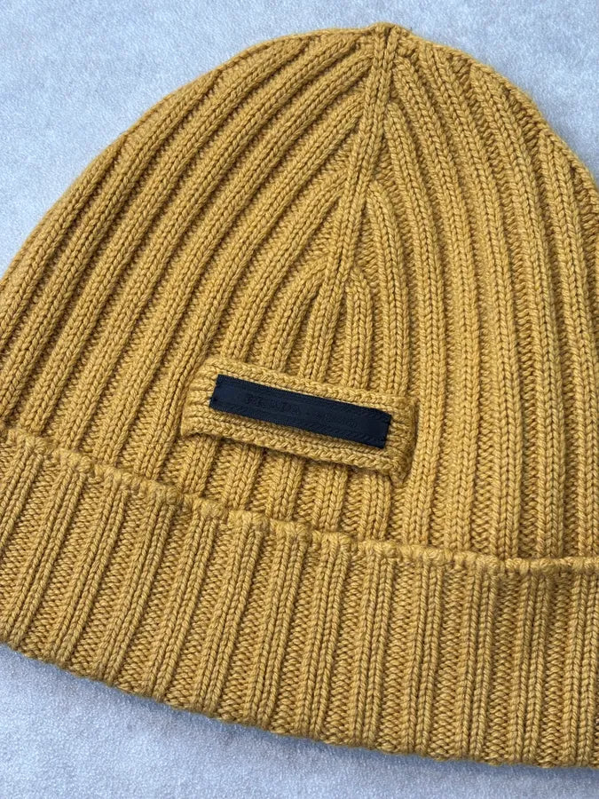 2010s Prada Yellow Cashmere Beanie sGzSDZL 4