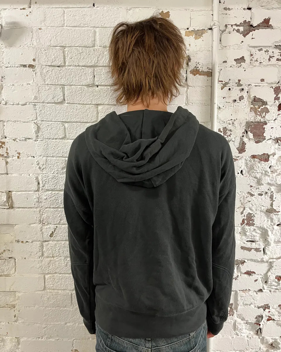2010s Ralph Lauren American Distressed Flag Black Fadded Hoodie HaGSASh 2