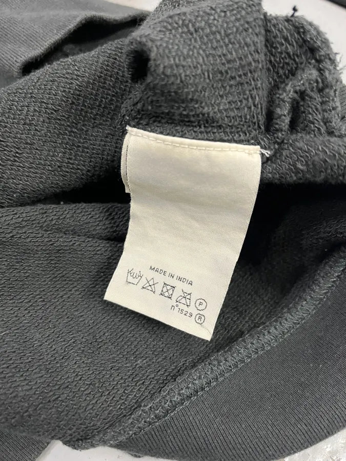 2010s Ralph Lauren American Distressed Flag Black Fadded Hoodie HaGSASh 9