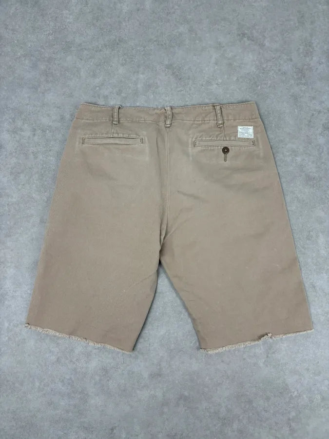 2010s Ralph Lauren Beige  American Flag Distressed Shorts fVdxoIE 5