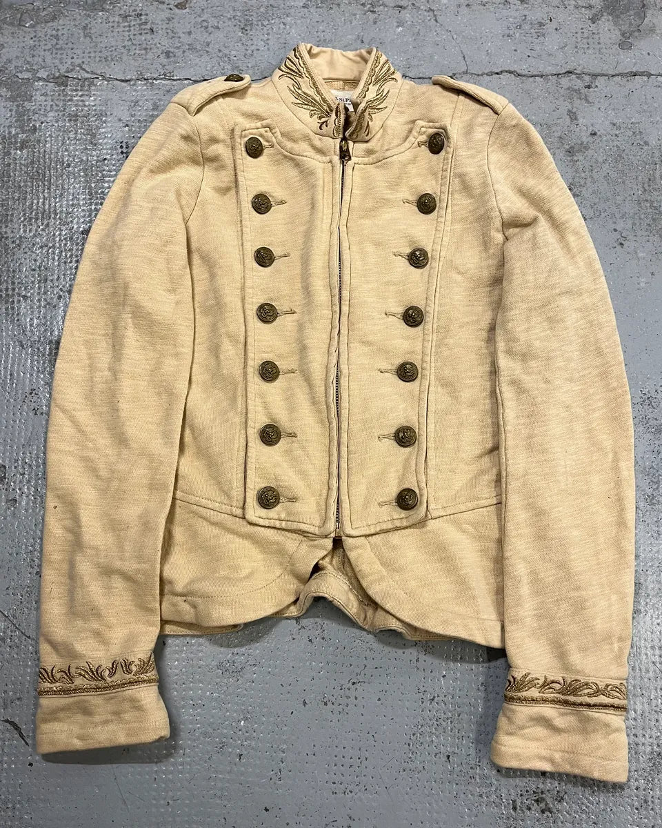 2010s Ralph Lauren Beige Buttoned Officer Jacket TpFWAKu 0