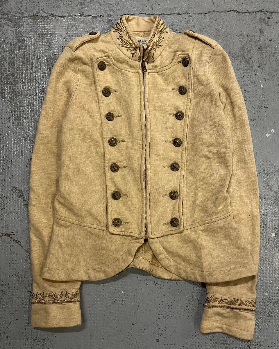 2010s Ralph Lauren Beige Buttoned Officer Jacket TpFWAKu 3