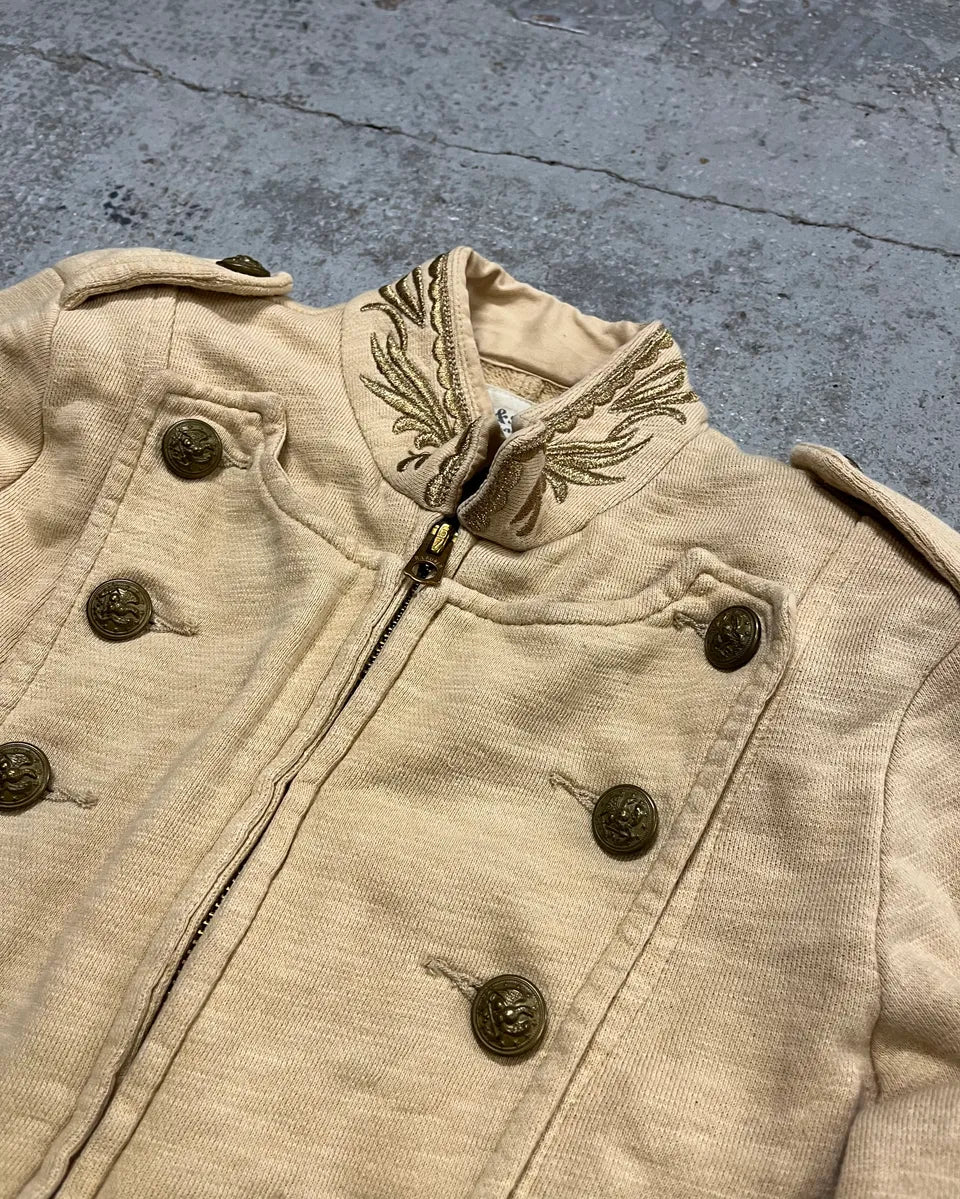 2010s Ralph Lauren Beige Buttoned Officer Jacket TpFWAKu 4