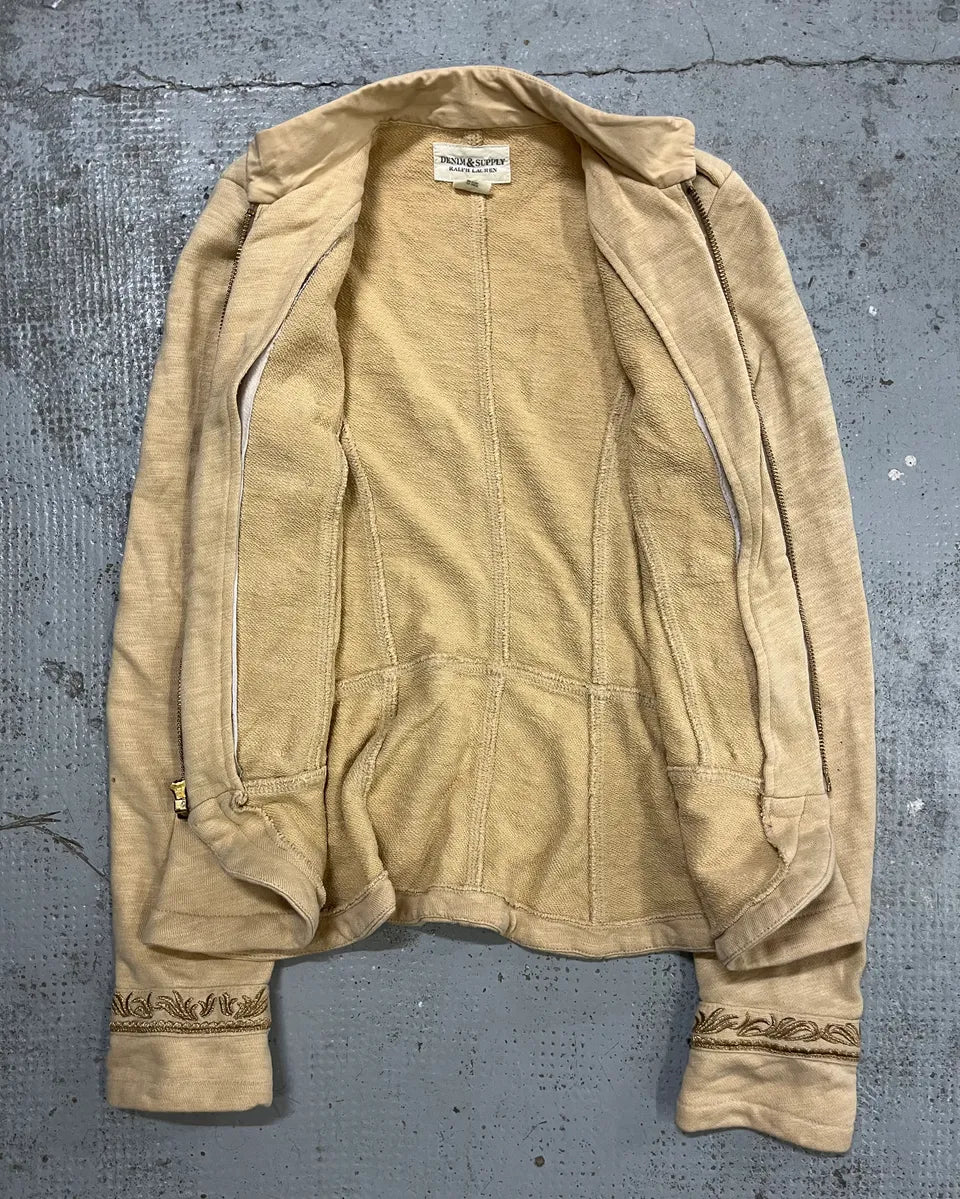 2010s Ralph Lauren Beige Buttoned Officer Jacket TpFWAKu 7