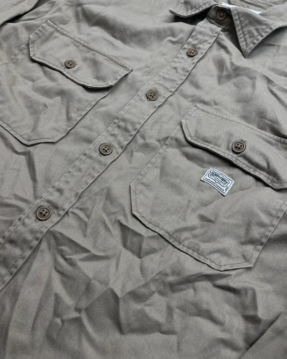 2010s Ralph Lauren Beige Distressed US Flag Shirt TwyCIDK 6