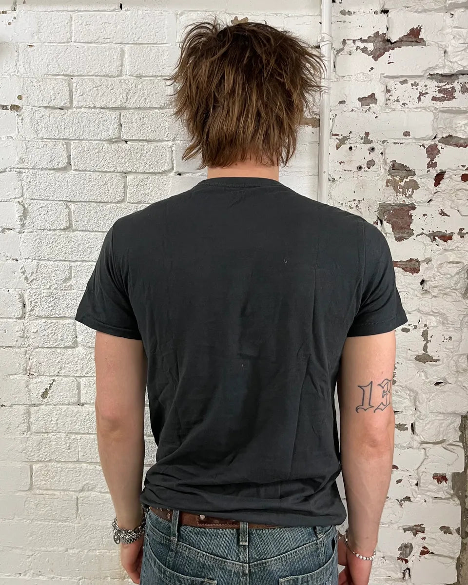 2010s Ralph Lauren Black Distressed American Flag T-Shirt NXbqPLt 2