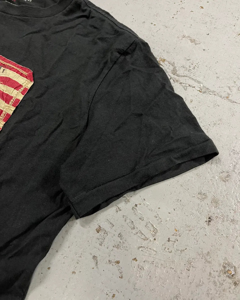2010s Ralph Lauren Black Distressed American Flag T-Shirt NXbqPLt 6