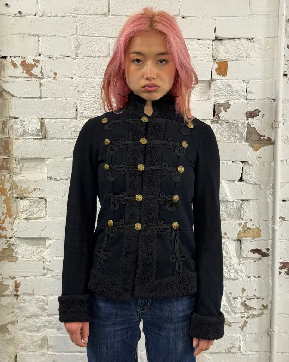 2010s Ralph Lauren Black Wool Officer Napoleon Jacket MFYfqwI 0