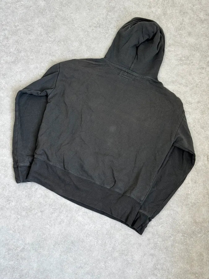 2010s Ralph Lauren Dark Grey USA Flag Buttoned Hoodie itzeAfx 5