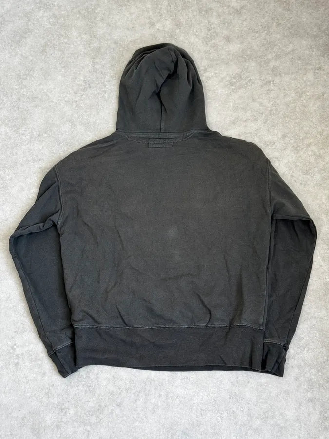 2010s Ralph Lauren Dark Grey USA Flag Buttoned Hoodie itzeAfx 3