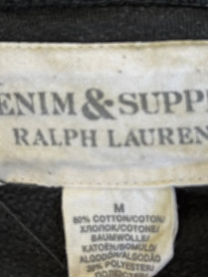 2010s Ralph Lauren Dark Grey USA Flag Buttoned Hoodie itzeAfx 9