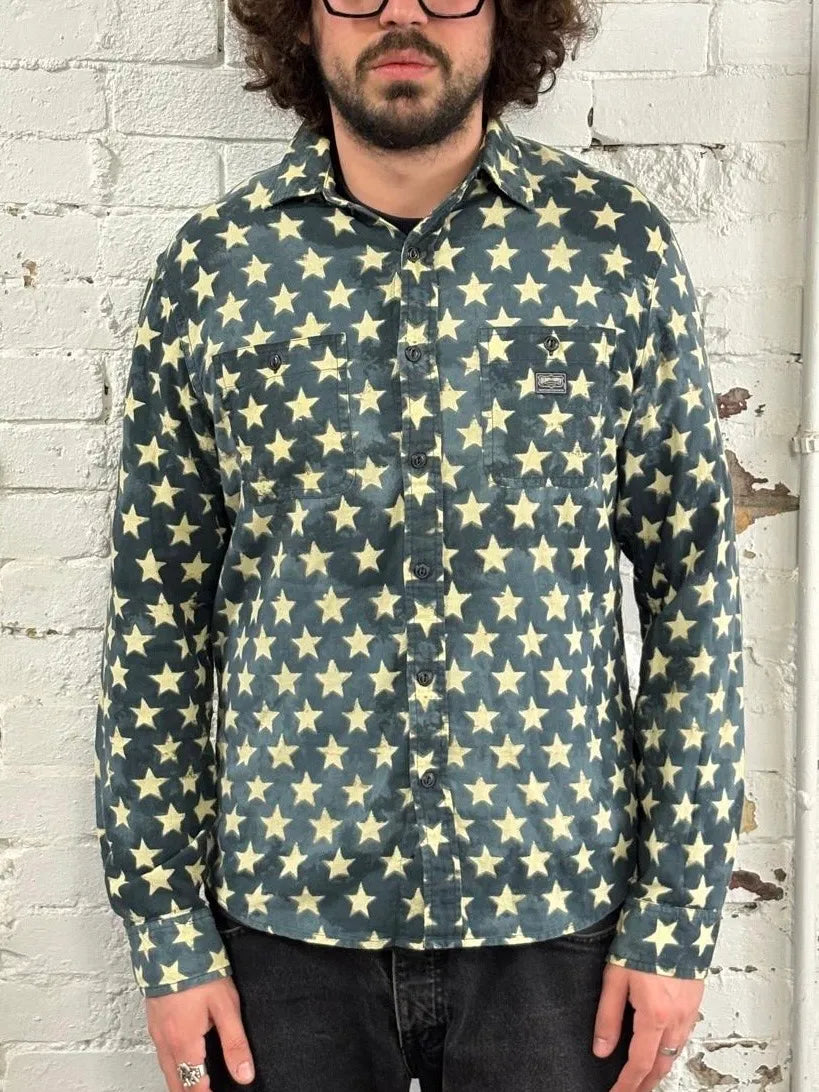 2010s Ralph Lauren Bue Star Print Shirt yJXvgLo 1