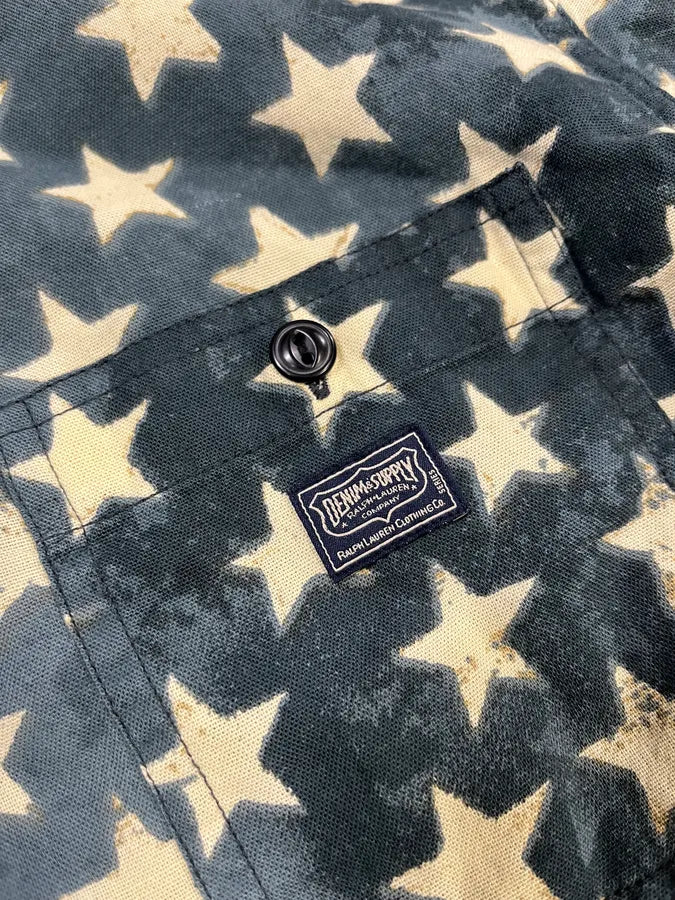 2010s Ralph Lauren Bue Star Print Shirt yJXvgLo 6