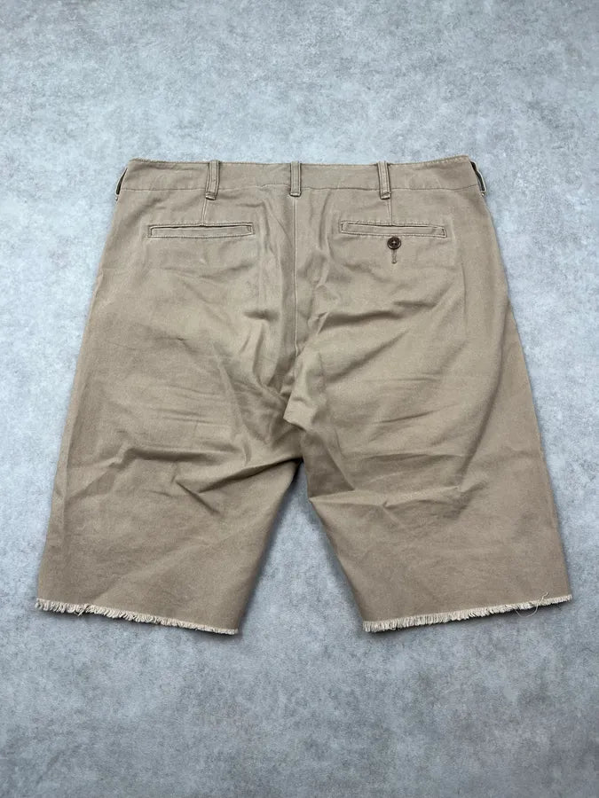 2010s Ralph Lauren Denim & Supply American Flag Distressed Beige Shorts yrTTeev 6
