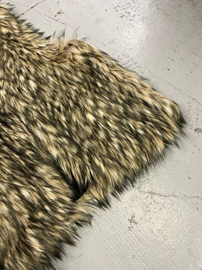 2010s Ralph Lauren Denim & Supply Beige Faux Fur Vest SgeBOQd 5