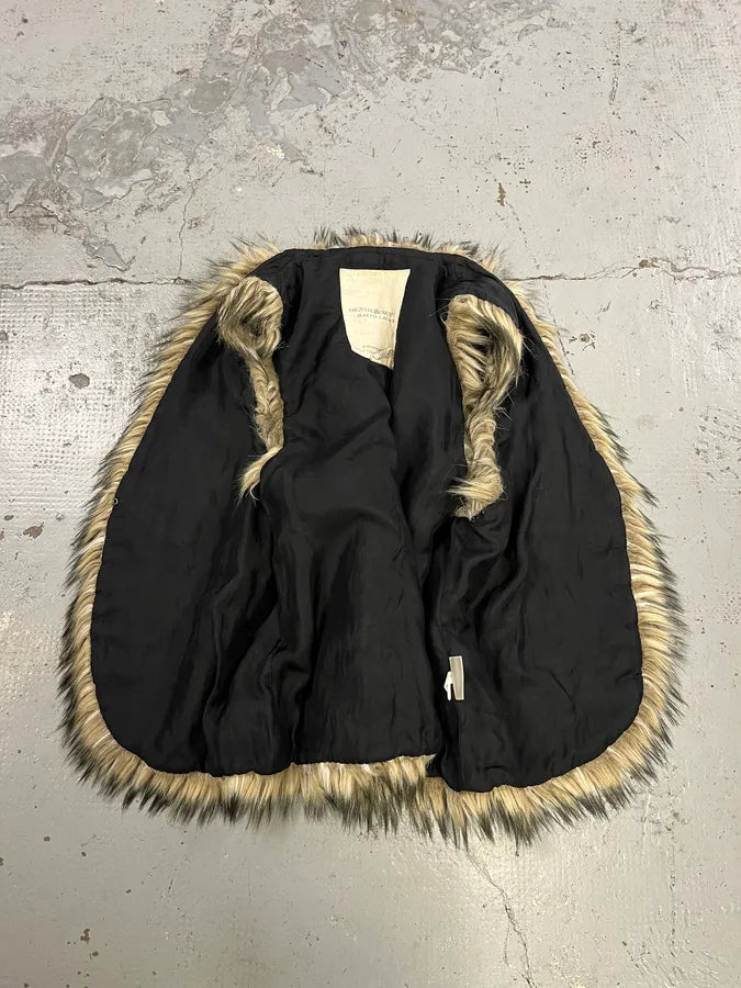 2010s Ralph Lauren Denim & Supply Beige Faux Fur Vest SgeBOQd 6