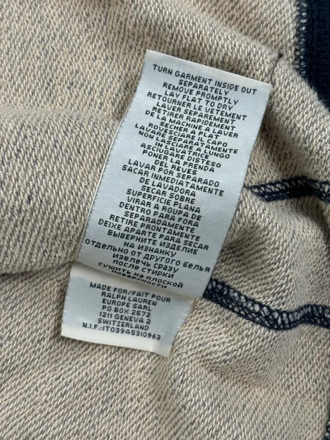 2010s Ralph Lauren Blue Distressed USA Flag Zip-up Hoodie KJiKuAX 9