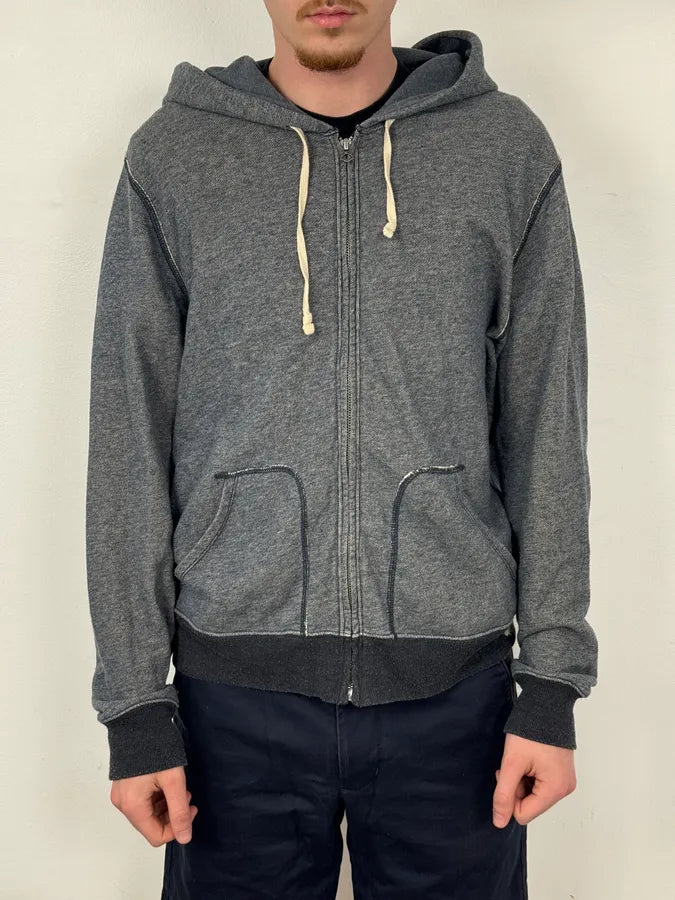 2010s Ralph Lauren Blue Distressed USA Flag Zip-up Hoodie KJiKuAX 1