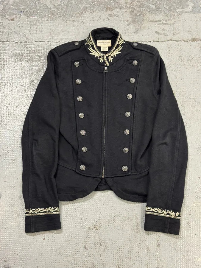 2010s Ralph Lauren Denim & Supply Officer Black Buttoned Jacket bviTSfH 0