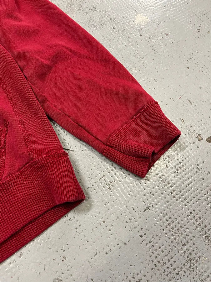 2010s Ralph Lauren Denim & Supply USA Distressed Flag Red Hoodie wJMmlJj 5