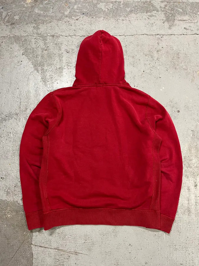 2010s Ralph Lauren Denim & Supply USA Distressed Flag Red Hoodie wJMmlJj 6