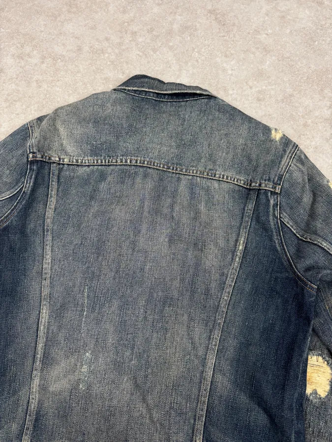 2010s Ralph Lauren Denim Supply Blue Distressed Denim Jacket nHeKTAb 5